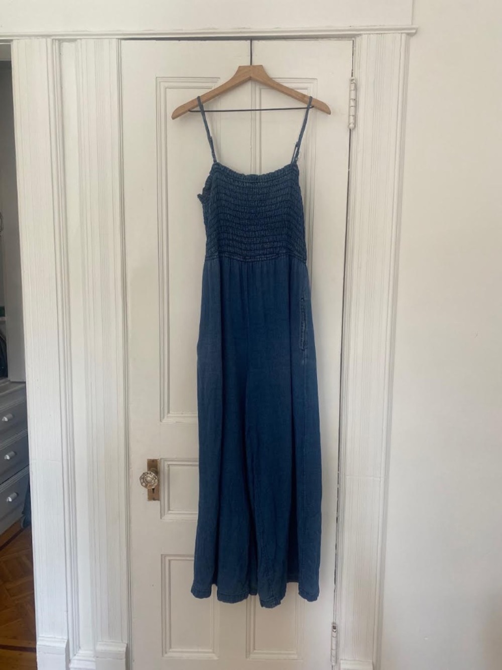 Pilcro Smocked Romper - Indigo - Size M